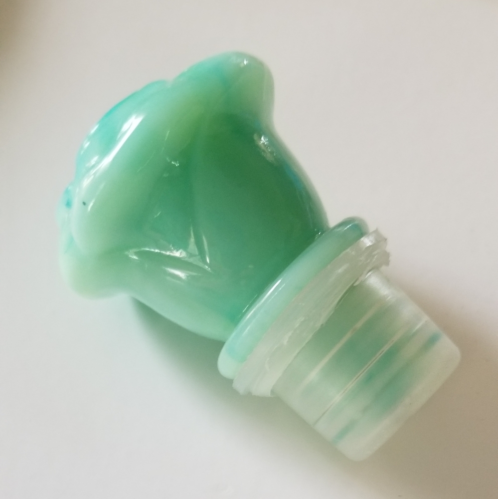 Avon Slag Glass Jadeite Pitcher with Basin Bowl - Picture 9 of 11